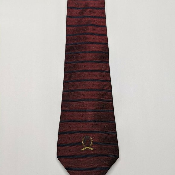 Tommy Hilfiger Horizontal Striped Silk Necktie - Picture 5 of 5
